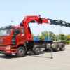 High Load Mountain Cargo Truck with 4-45 Ton, 18m Knuckle Boom Crane