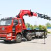 High Load Mountain Cargo Truck with 4-45 Ton, 18m Knuckle Boom Crane