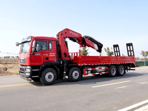 Sinotruk HOWO 12-Wheeler Folding Arm Truck Mounted Crane (12T / 16T)
